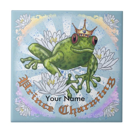 Frog Prince Charming tile タイル (正面)