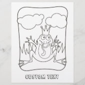 Frog Prince Coloringブックページ (正面)