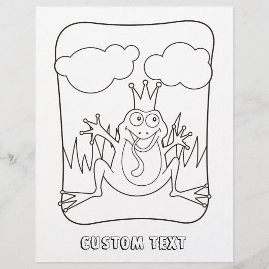 Frog Prince Coloringブックページ (正面)