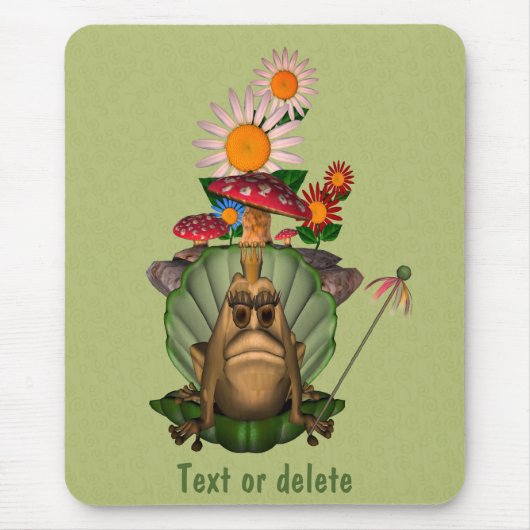 Frog Princess On Throne Personalized マウスパッド (正面)