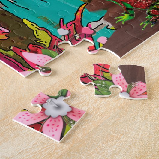 Frog puzzle ジグソーパズル (側面)