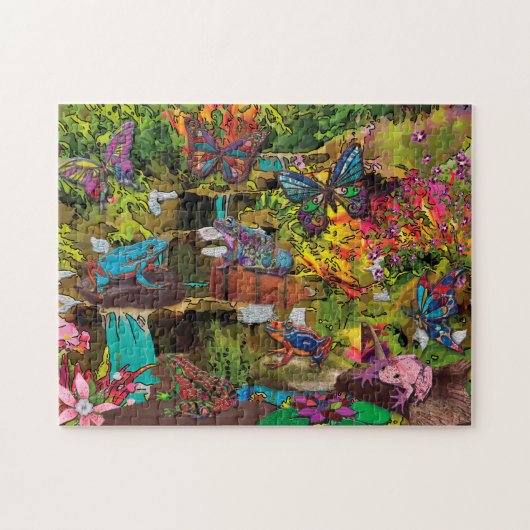 Frog puzzle ジグソーパズル (横)