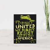 Frog Resist Cute Funny  カード (正面)