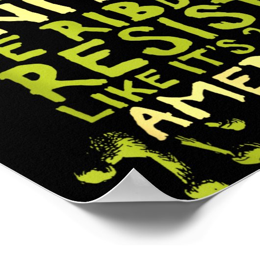 Frog Resist Cute Funny  ポスター (角)