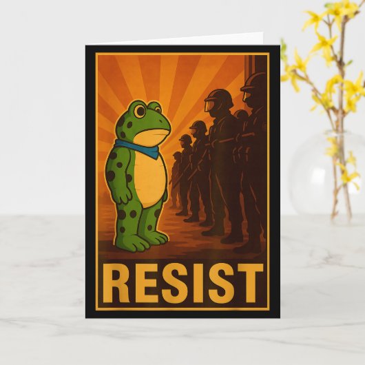 Frog Resist Rtland Frog Protest - Rtland Frog Acti カード (黄色い花)