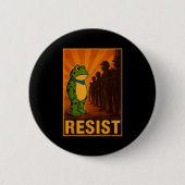Frog Resist Rtland Frog Protest - Rtland Frog Acti 缶バッジ (正面)
