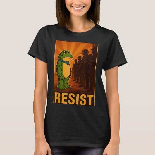 Frog Resist Rtland Frog Protest - Rtland Frog Acti Tシャツ (正面)