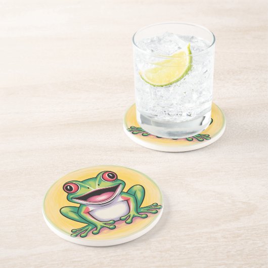 Frog’s Gentle Smile コースター (側面)