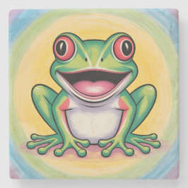 Frog’s Gentle Smile ストーンコースター
