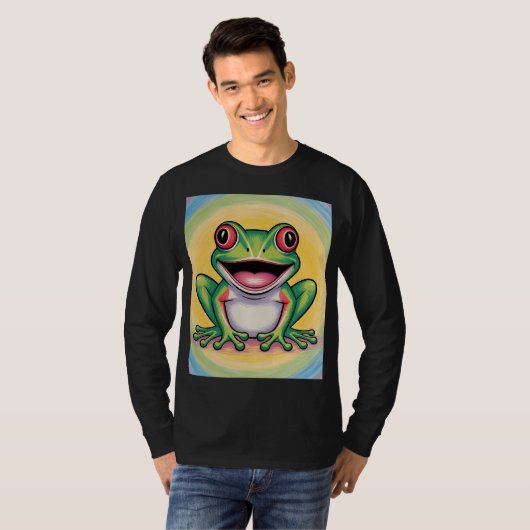 Frog’s Gentle Smile Tシャツ (正面フル)