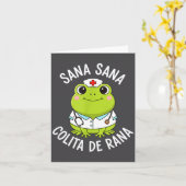 Frog Sana Sana Colita De Rana Frog Mexican Nurse L カード (黄色い花)