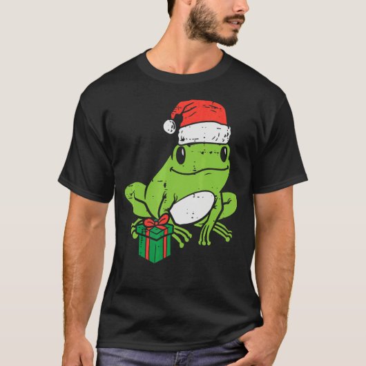 Frog Santa  Animal Christmas Xmas Kids Men Women K Tシャツ (正面)