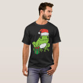 Frog Santa  Animal Christmas Xmas Kids Men Women K Tシャツ (正面フル)