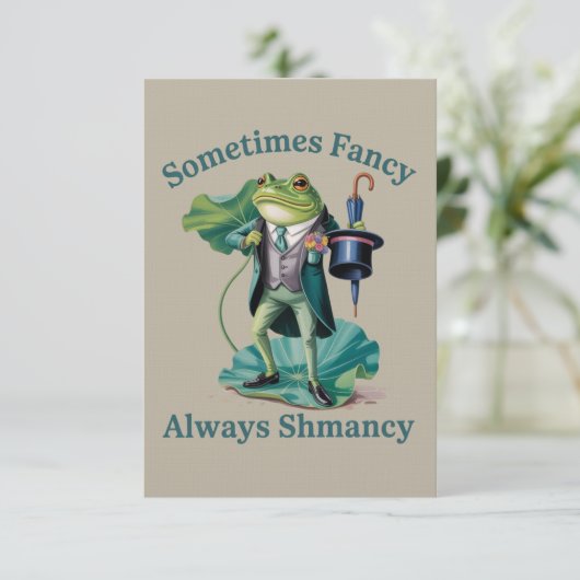 Frog Sarcastic Sometimes Fancy Always Shmancy  招待状 (スタンド正面)