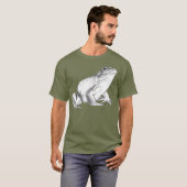 Frog Shirt Bulfrog Art Tシャツガエルカッコいいギフト Tシャツ (正面フル)