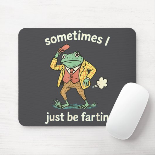 Frog Sometimes Farting Just I Joke マウスパッド (マウス)