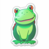 Frog Sticker Collectionsでおもしろいにアクセス シール (正面)