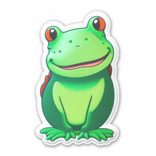 Frog Sticker Collectionsでおもしろいにアクセス シール (正面)