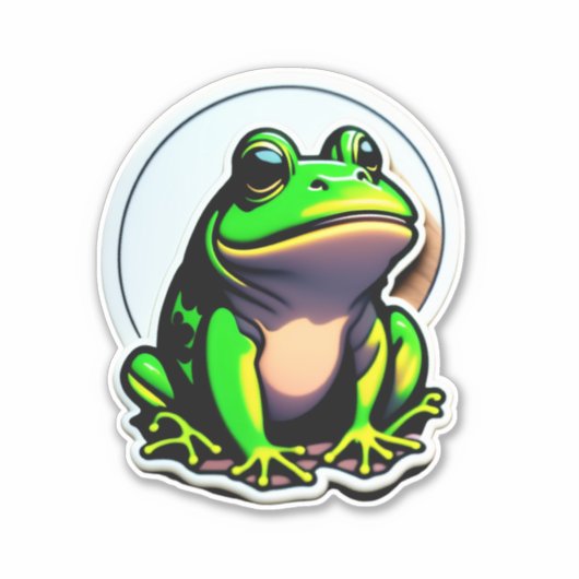 Frog Stickersあなたのクリエイティブ仲間 シール (正面)