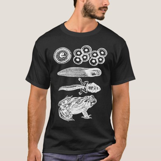 Frog Tadpole Metamorphosis Life Cycle Biology Tシャツ (正面)