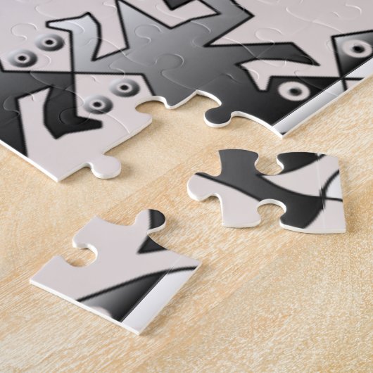 frog tessellation puzzle ジグソーパズル (側面)