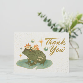 Frog Thank You Note ノートカード