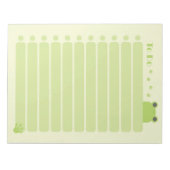 Frog-Themed To-Doリストメモ帳 ノートパッド (正面)