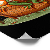 Frog Toad魚釣りおもしろいヴィンテージClic Book Toad Lov ポスター (角)