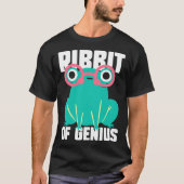 Frog Toad  Ribbit of Genius Tシャツ (正面)