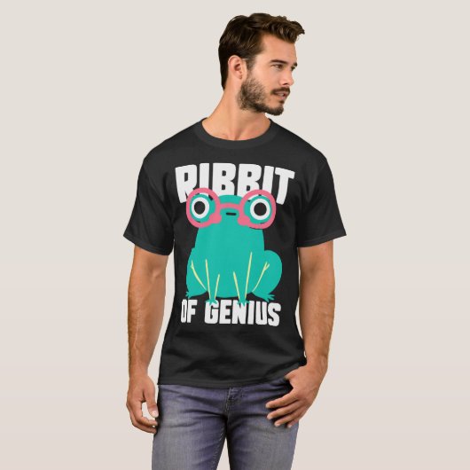 Frog Toad  Ribbit of Genius Tシャツ (正面フル)