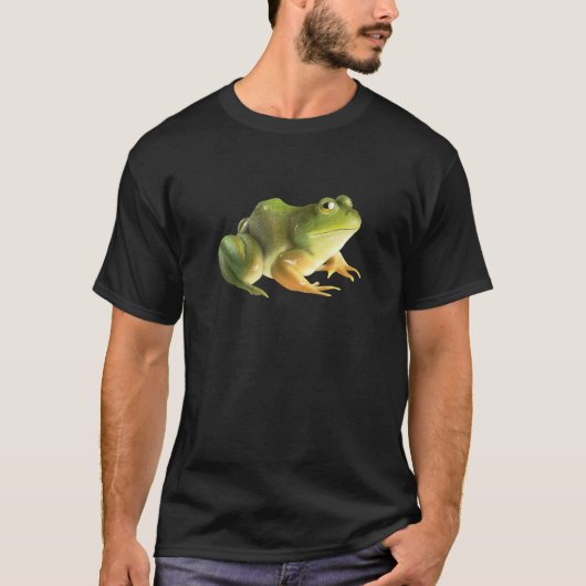 Frog Tree Frog Bullfrog Amphibian Realistic Art Tシャツ (正面)
