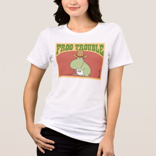 FROG TROUBLE by Sandra Boynton公式アパレル トライブレンドTシャツ (正面)