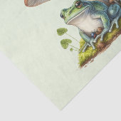 Frog Under a Mushroom Cute Nature 薄葉紙 (詳細)