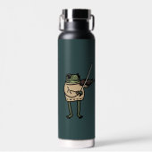 Frog Violinist Music Pin ウォーターボトル (正面)