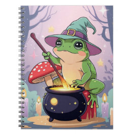 Frog Witch Journal – Kawaii Potion Frog  ノートブック