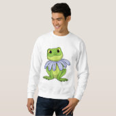 Frog with Daisy スウェットシャツ (正面フル)