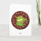 Frog with Donut カード (裏面)