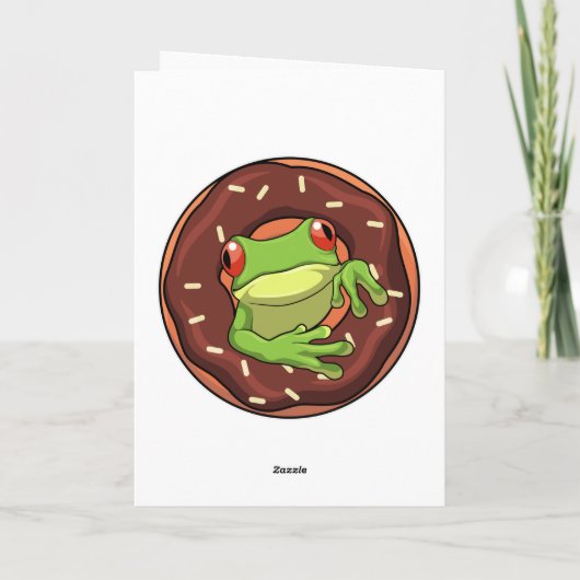 Frog with Donut カード (裏面)