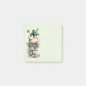 Frog with Green Hat and Shamrock Cute ポストイット (正面)