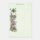 Frog with Green Hat and Shamrock Cute ポストイット (正面)