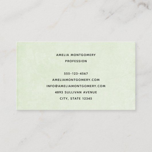 Frog with Green Hat and Shamrock Cute 名刺 (裏面)