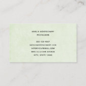 Frog with Green Hat and Shamrock Cute 名刺 (裏面)