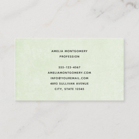 Frog with Green Hat and Shamrock Cute 名刺 (裏面)