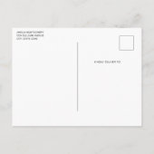 Frog with Green Hat and Shamrock Cute 案内ポストカード (裏面)