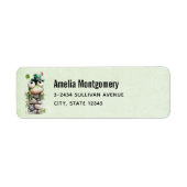 Frog with Green Hat and Shamrock Cute - Address ラベル (正面)