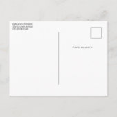 Frog with Green Hat and Shamrock Cute Birthday インビテーションポストカード (裏面)