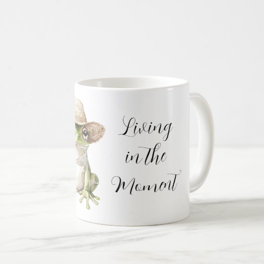 Frog with Hat コーヒーマグカップ (正面右)