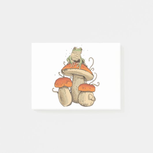 Frog with mushrooms ポストイット (正面)