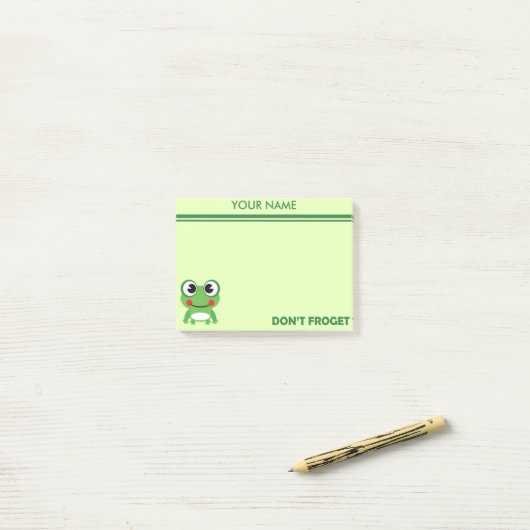 Frogetは ポストイット (デスク上)