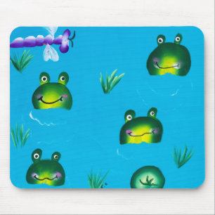 FROGGIEの池のマウスパッド マウスパッド